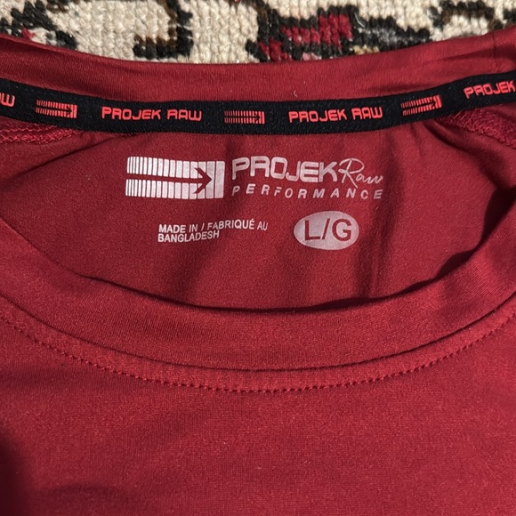 ProjekRAW Red Athletic T-Shirt - Picture 2 of 8